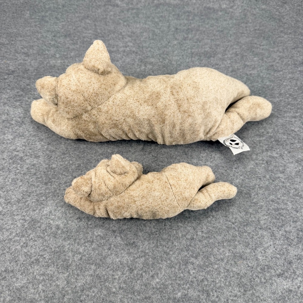 Second Nature Design Cuddly Quarry Critters 2003 Candy the Cat and Kitten Plush - Picture 4 of 9